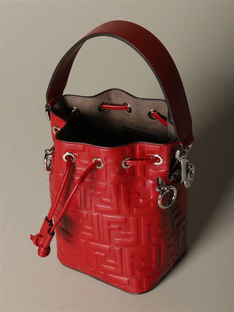 fendi bags red|fendi bucket bag red.